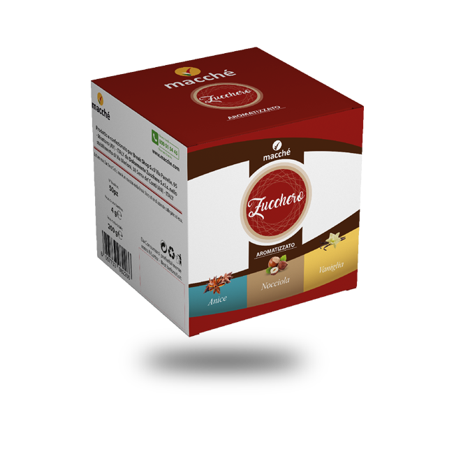 Zucchero Aromatizzato Gusti Assortiti Macché Box 30 Bustine. Cialde,  Capsule Originali e Compatibili Caffè